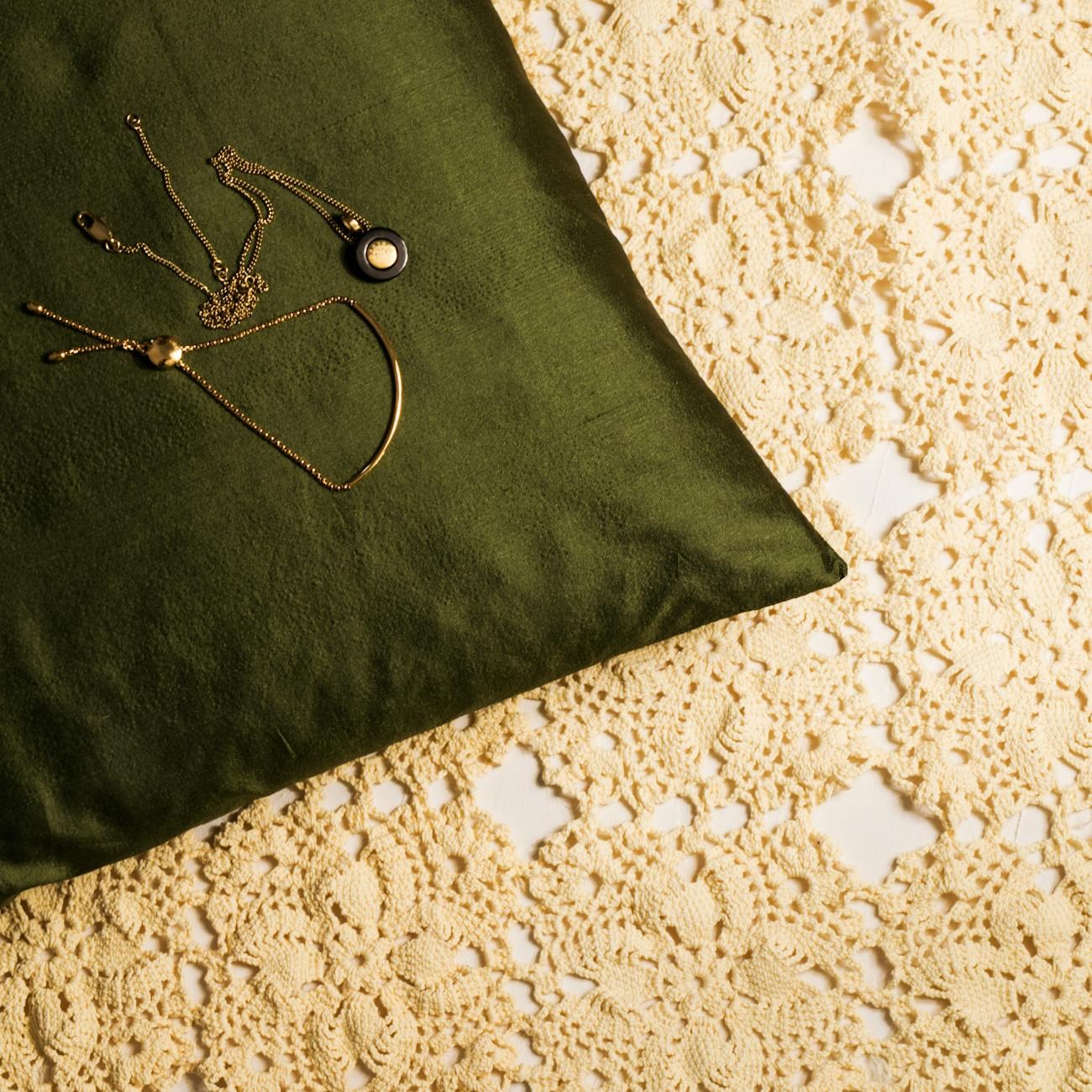Professional jewelry photography setup with lighting and styling